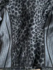 Vorschaubild 5 von Damen Wollmantel Kurzmantel M1 Grau Leo Muster Modisch