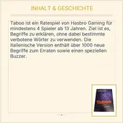 Vorschaubild 4 von Taboo Partyspiel über 1000 Wörter Ratespiel ab 13 Jahre