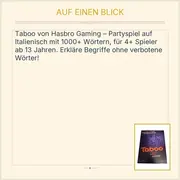 Vorschaubild 3 von Taboo Partyspiel über 1000 Wörter Ratespiel ab 13 Jahre