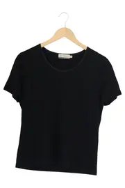 Vorschaubild 1 von Damen T-Shirt Gr. 38/M Schwarz Basic Elegant Casual