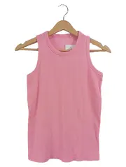 Vorschaubild 2 von Mädchen Top Tanktop Rippstrick Pink Gr. 158, 164 Basic