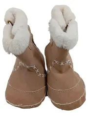Vorschaubild 1 von Krabbelschuhe Babystiefel Kinder Gr. 20 Beige Fellfutter
