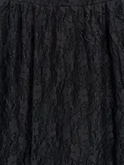 Vorschaubild 3 von Sommerkleid Damen Spitze Floral Minikleid Schwarz S