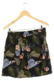 Vorschaubild 2 von Damen Minirock 40/L Mehrfarbig Floral Tiermotive Knopfleiste Casual