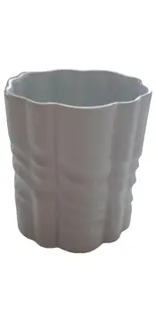 Vorschaubild 1 von Tasse Unterteller Elegant Weiß Porzellan Strukturmuster
