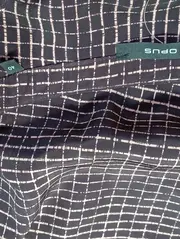 Vorschaubild 3 von Damen Hemdbluse Gr. 40/L Lila Grafisch Klassisch Elegant Polyester