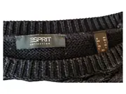 Vorschaubild 2 von Collection Damen Pullover Zopfmuster Schwarz Gr. M Strickpullover