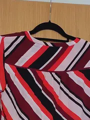 Vorschaubild 4 von Damen Bluse Langarm gestreift Mehrfarbig Gr. 38