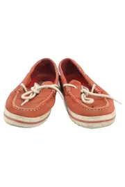 Vorschaubild 2 von Damen Bootsschuhe Schnürschuhe Gr. 36 Orange Leder Casual