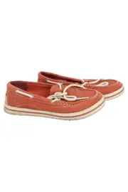 Vorschaubild 1 von Damen Bootsschuhe Schnürschuhe Gr. 36 Orange Leder Casual