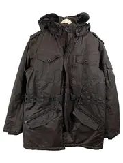 Vorschaubild 1 von Herren Parka Winterjacke Braun Fellkapuze Gr. XL
