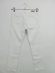 Vorschaubild 2 von Damen Stoffhose Weiß W36/L28 Casual Basic Baumwolle