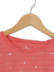 Vorschaubild 5 von Damen T-Shirt Rosa Gr. 38/M Herzmuster Casual