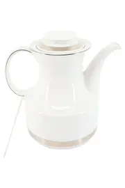 Vorschaubild 1 von Kaffeekanne Porzellan Weiß Klassisch Elegant 19cm