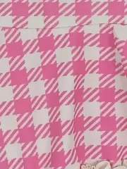 Vorschaubild 7 von Mädchen Badeanzug Gr. 80 Pink Weiß Kariert Rüschen Sommer