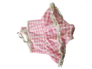 Vorschaubild 2 von Mädchen Badeanzug Gr. 80 Pink Weiß Kariert Rüschen Sommer