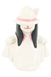 Vorschaubild 1 von Dekofigur Clown Weiß Charmant Keramik 10 cm Sammlerstück