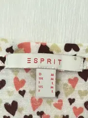 Vorschaubild 6 von Damen T-Shirt Herzmuster Gr. 38/M Mehrfarbig Feminin Kurzarm Viskose