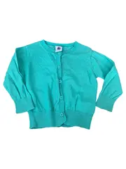 Vorschaubild 1 von Strickjacke Gr. 74 Türkis Leinen Baumwolle Casual Mädchen