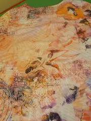 Vorschaubild 4 von Damen T-Shirt Gr. 40/L Mehrfarbig Blumenmuster Freizeit