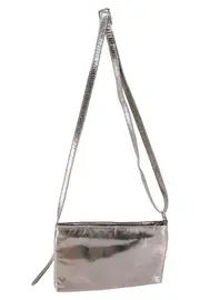 Vorschaubild 2 von Umhängetasche Damen Silber Elegant Gesteppt Schultertasche 26x17 cm