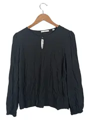Vorschaubild 1 von EDC Langarmshirt Damen Gr. 40/L Schwarz Viskose Casual