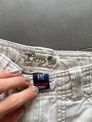 Vorschaubild 6 von Kinder Cargohose Gr. 122 Beige Casual mit Stickerei