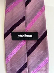 Vorschaubild 3 von Krawatte Herren Business gestreift Lila Elegant
