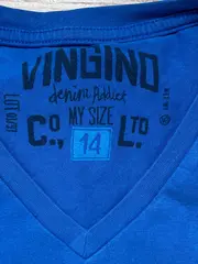 Vorschaubild 4 von T-Shirt Jungen Gr. 164 Blau Casual Kurzarm V-Ausschnitt