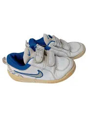 Vorschaubild 1 von Sneaker low Kinder Gr. 27 Weiß Blau Klettverschluss Sportschuhe