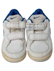 Vorschaubild 2 von Sneaker low Kinder Gr. 27 Weiß Blau Klettverschluss Sportschuhe