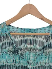 Vorschaubild 4 von Damen Bluse Gr. 38 Mehrfarbig Abstrakt Casual 3/4-Arm