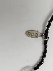 Vorschaubild 2 von Damen Halskette Schwarz Casual Perlenkette 80cm lang Modeschmuck