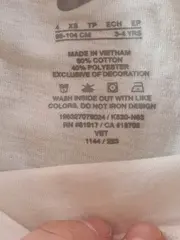Vorschaubild 5 von Air T-Shirt Kinder Gr. 98/104 Weiß Sportlich Kurzarm