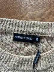 Vorschaubild 3 von Damen Cropped Strickpullover Beige Gr. M