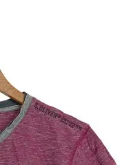 Vorschaubild 2 von Herren T-Shirt Pink Meliert Knopfleiste Casual Gr. 48/M