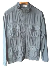 Vorschaubild 1 von Herren Outdoorjacke Grau Gr. 52/XL Casual Baumwolle