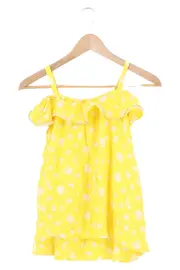 Vorschaubild 1 von Sommerkleid Mädchen 164 Gelb Blumenmuster Rüschen