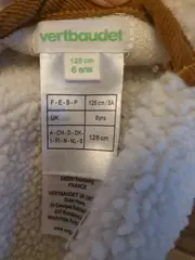 Vorschaubild 2 von Kinder Steppweste Cord Teddyfutter Braun Gr. 128