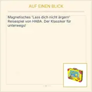 Vorschaubild 2 von Brettspiel Lass dich nicht ärgern! Magnetisches Reisespiel Kinder