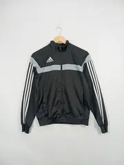 Vorschaubild 2 von Kinder Trainingsjacke Gr. 164 Schwarz Sportlich Polyester Jacke