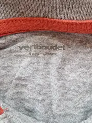 Vorschaubild 2 von Poloshirt Grau Gr. 128 Kurzarm Melierter Baumwolle Kinder Polo