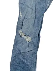 Vorschaubild 2 von Destroyed Jeans Damen Gr. 36 W28 Hellblau Distressed Used Look