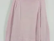 Vorschaubild 2 von Damen Rollkragen Pullover Strick Rippstrick Rosa M 38 Baumwolle