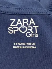 Vorschaubild 3 von Sport Top Kinder Gr. 128 Blau Kapuze Sterne Hoodie Mädchen