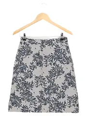 Vorschaubild 2 von Bleistiftrock Damen 36/S Grau Blumenmuster Elegant Business Rock