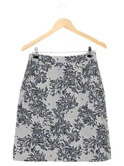 Vorschaubild 1 von Bleistiftrock Damen 36/S Grau Blumenmuster Elegant Business Rock