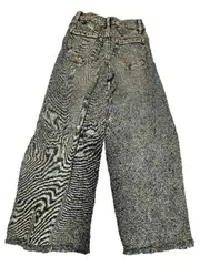 Vorschaubild 3 von Jeans Wide Leg Kinder Mädchen Gr. 134 Blau Used Look