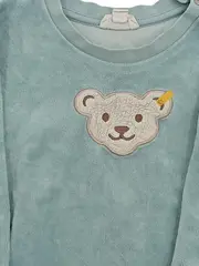 Vorschaubild 3 von Baby Pullover Teddybär Applikation Gr. 80 Türkis Nicki Langarm
