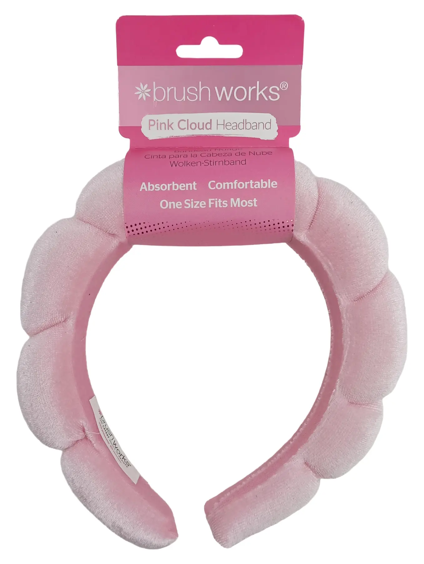 BRUSHWORKS Rosa Wolken Stirnband Haarband Komfortabel Haaraccessoire Damen